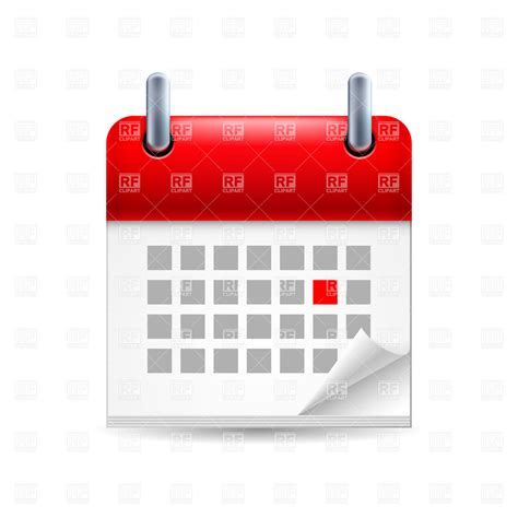 Red Number On Calendar Icon